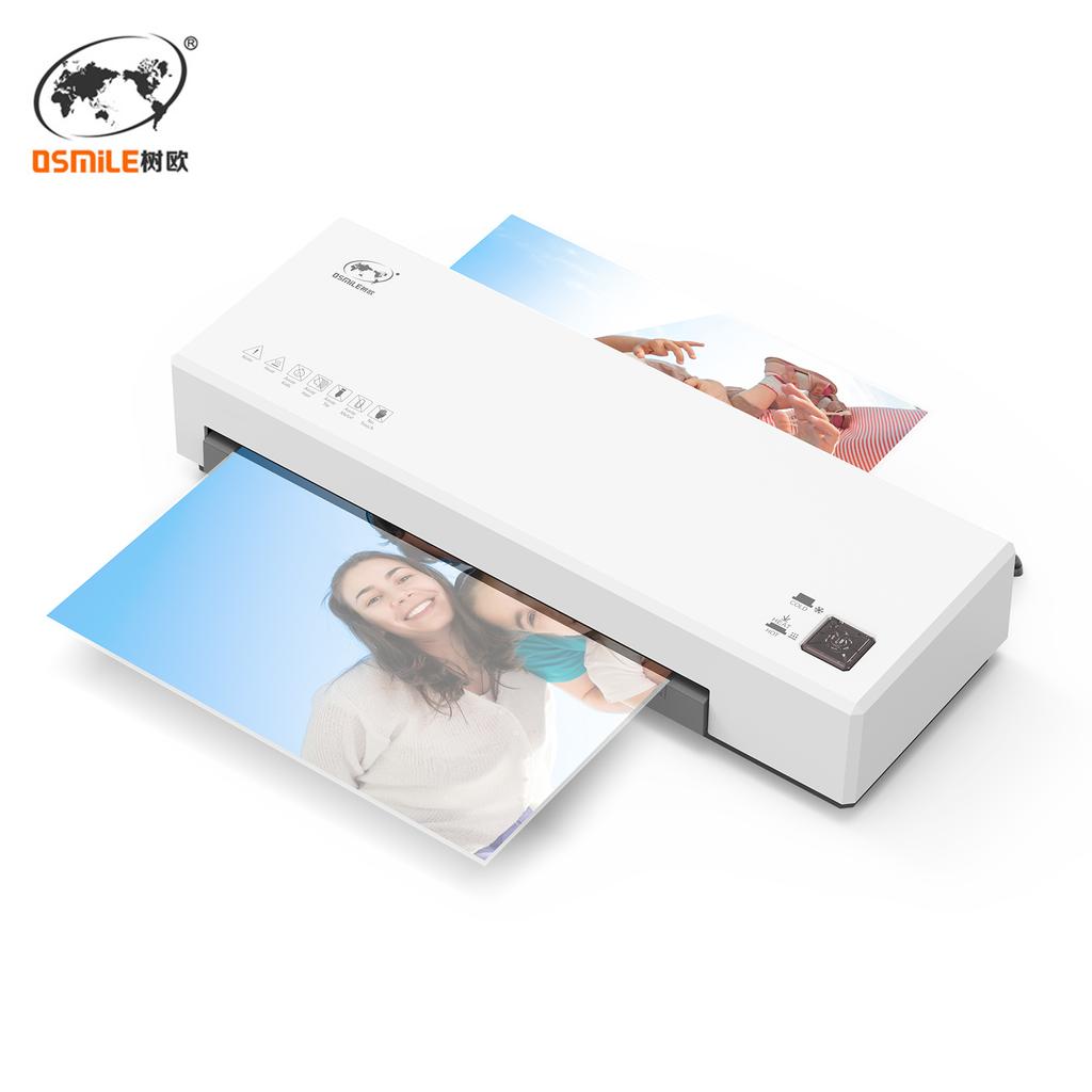 Настольный ламинатор OSMILE, размер А4, горячее и холодное ламинирование, 2-х роликовая система, макс. 9 дюймов