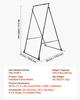 Yoga Stand Frame, Max 200 kg Load Swing Stand, Triangular Structure Yoga Aerial Rig, Aerial Silk Stands with EVA Foam, 4-Level Horizontal & 6-Level