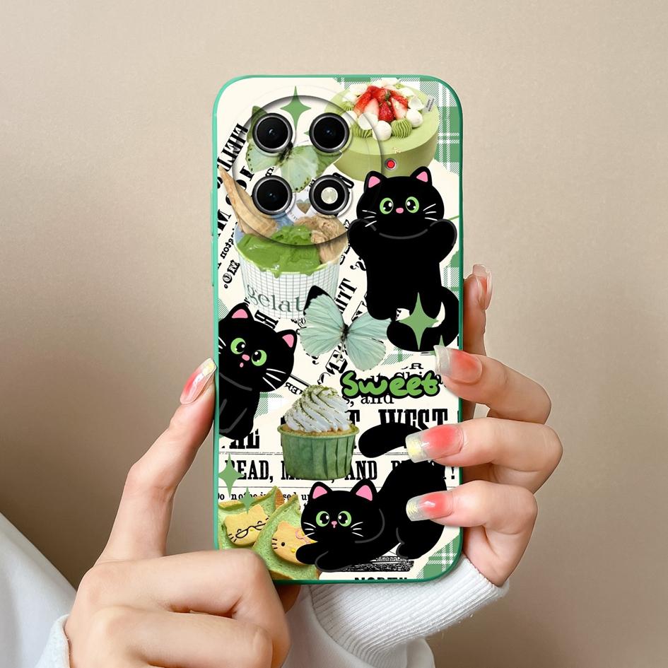 Для Tecno Camon 30 30S Pro 30C Spark Go 1 2025 Pop 9 20 Pro Чехол-оболочка Lovely Panda Эстетические ультратонкие жидкие силиконовые парные чехлы для Tecno Capa