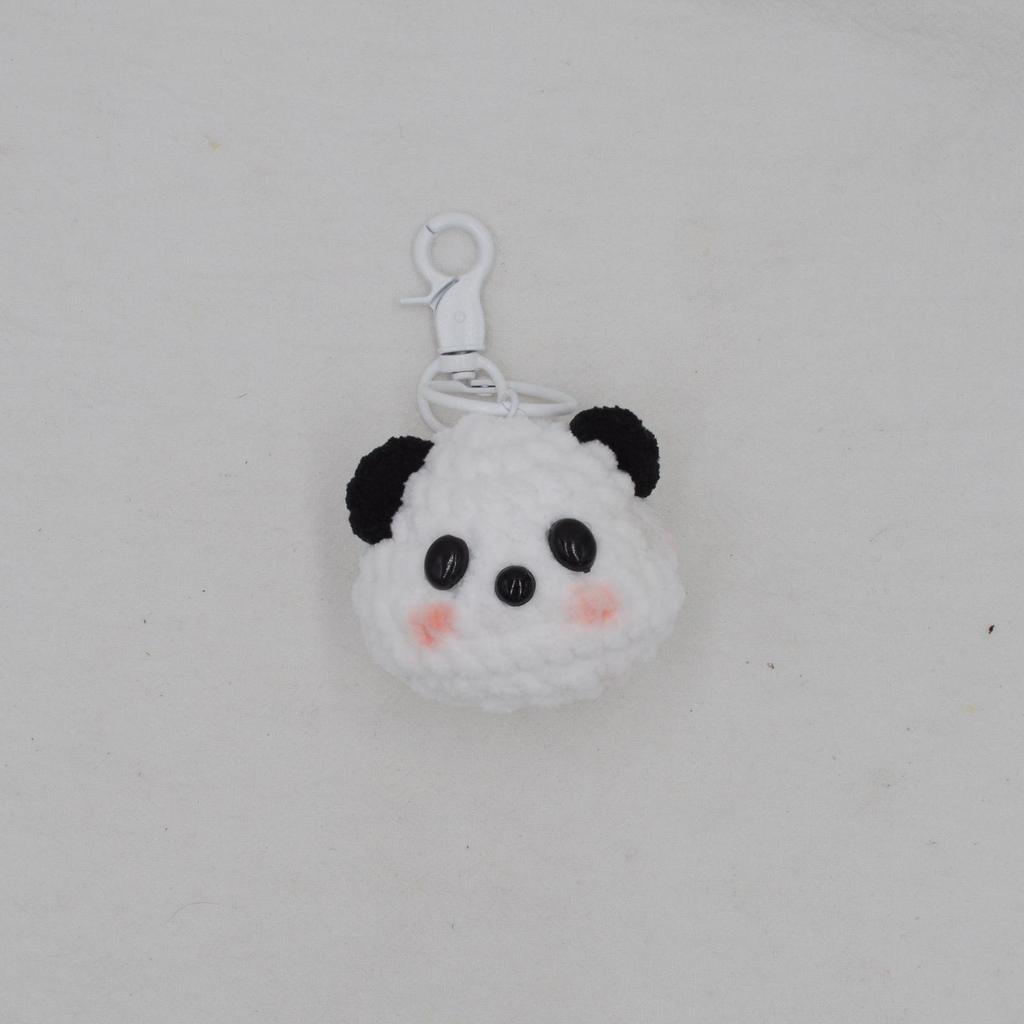 Брелок-подвеска в виде головы панды - Подарок ручной работы для мамы или друга