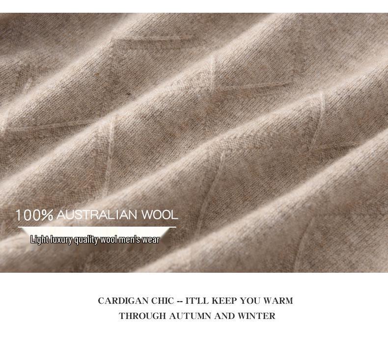 Мужской кашемировый свитер - Коллекция Осень/Зима: Круглый вырез, Свободный крой, Однотонный, Трикотажный пуловер в стиле business casual