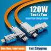 4 в 1 120 Вт USB Type C на Type C IOS кабель PD 120 Вт кабель для быстрой зарядки и передачи данных для iPhone 11 12 13 14 15 Pro Max Samsung Xiaomi