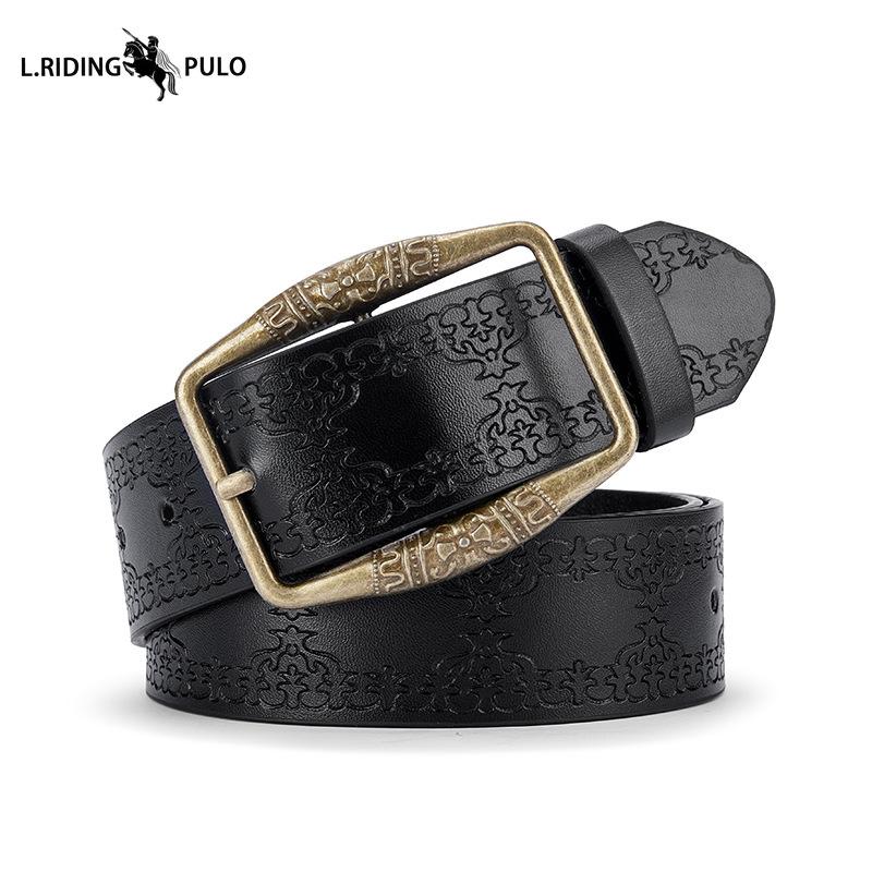 Ремень в этническом стиле, Ретро рельефный ремень, Летний универсальный, Женский ремень высокого класса