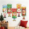Cartoon Christmas Door Hanging Banner Cute Door Hanging Ornament Garden Door Porch