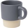 Glass "Olympia" 130 Ml Stackable Espresso Cup with Clay Base Gray