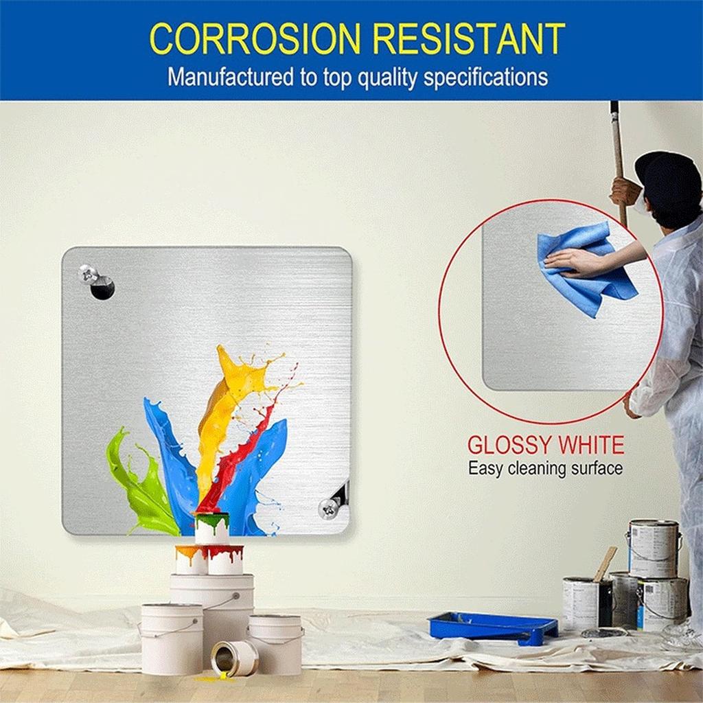 YHOPE 4x4 Metal Electrical Box Cover Plate, 4 Pcs Electric Junction Box Panel, 4 Inch Steel Metal Corrosive Resistant Cover