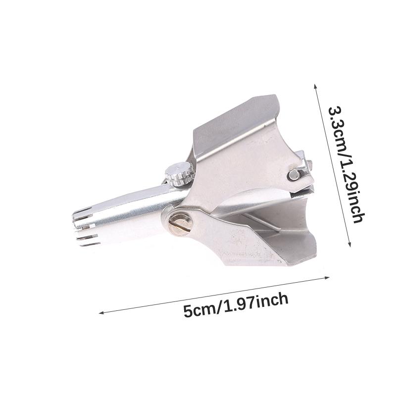 Триммер для чистки волос в носу для мужчин и женщин из нержавеющей стали ручной механический бритвенный станок моющийся инструменты для удаления волос съемный