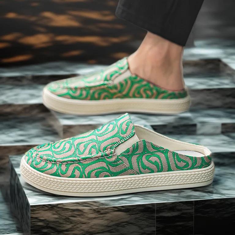 Male Slipper Outdoor Mules Pvc Slides Half Men's Shoe Designer Luxury High Quality Fashion Original Summer Sale Trend 2024 Adult