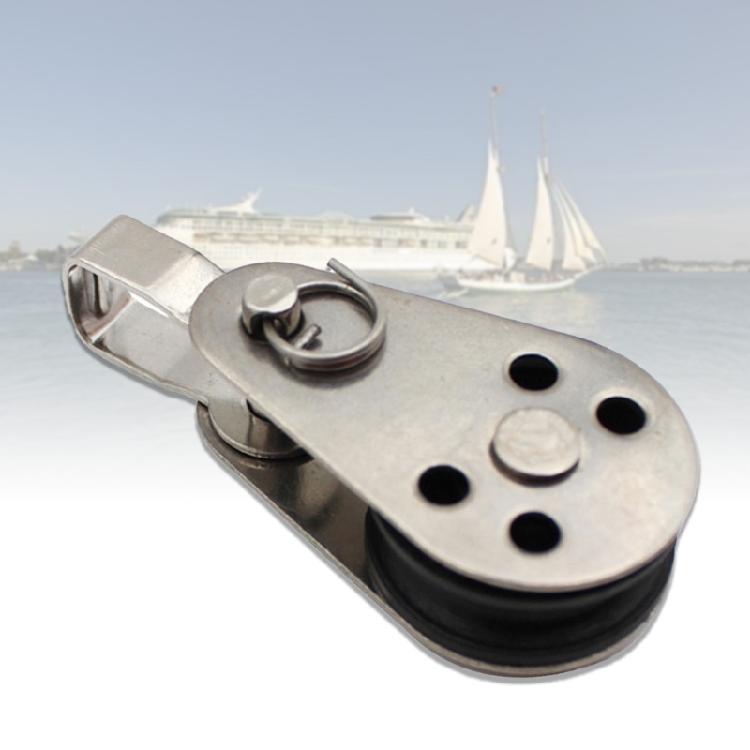 Нержавеющая сталь 25 мм Морской одинарный ролик Блок-ролик Ролик для подъемного каната