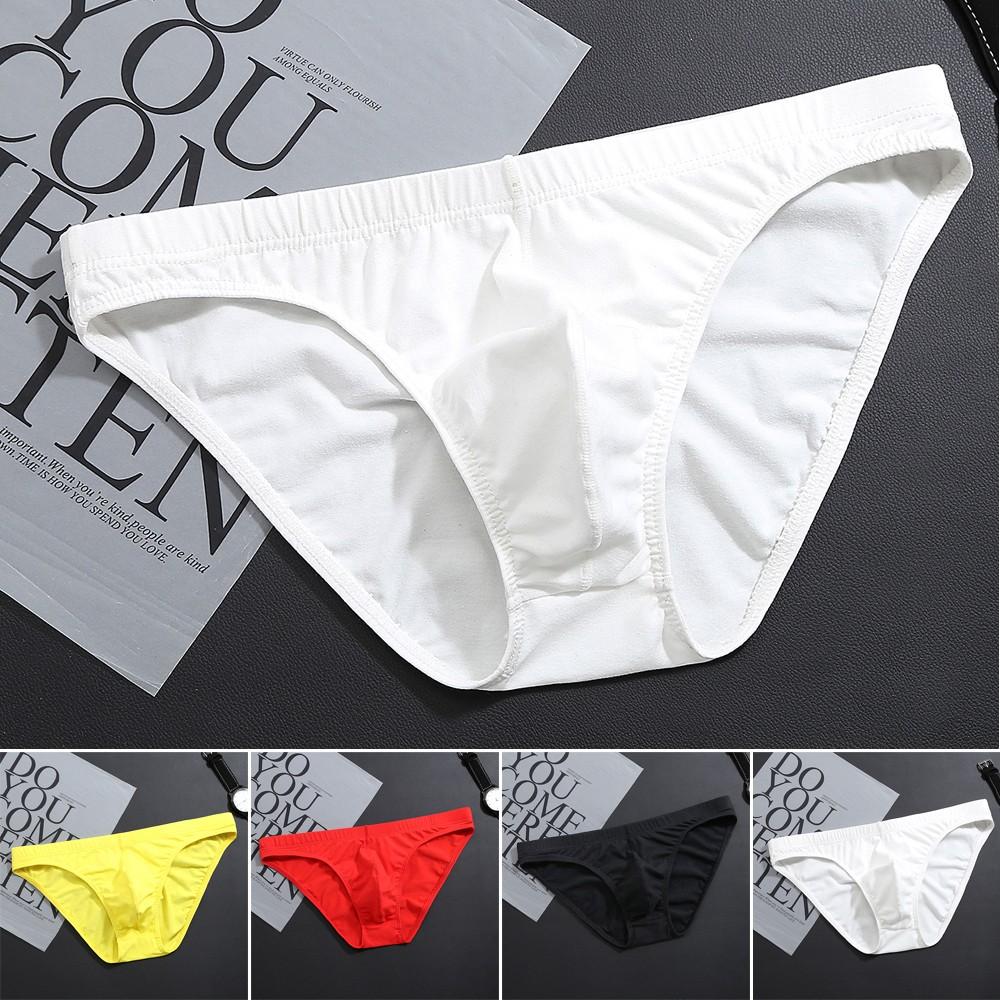 Briefs Underpants Underwear Bikini Shorts Low-waisted Men T-Back Cotton