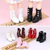 1 Pair Toys Accessories Mini High Top Boots PU Leather Miniature Boots Doll Shoes for Ob11/Bjd