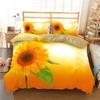 Plant Scenery Series Pattern Bedding Set 3d Sunflower Duvet Cover Set with Pillowcases Europe/Australia/USA Twin Queen King Size