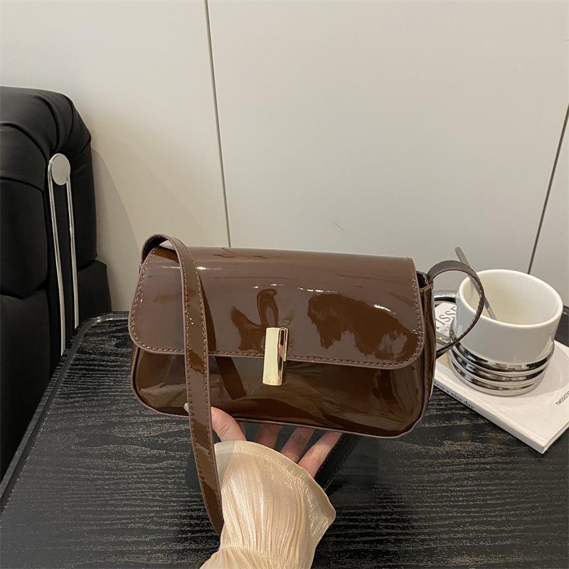Women S Solid Simple Underarm Square Bag Fashion Shoulder Bag