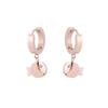 Rose Gold Geometric Titanium Steel Earrings for Women - Stylish, Simple Designs