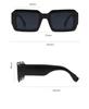 2023 Vintage Rectangle Sunglasses Fashion Square Candy Color Shades Eyewear Trendy Retro Women Brand Design UV400 Sun Glasses
