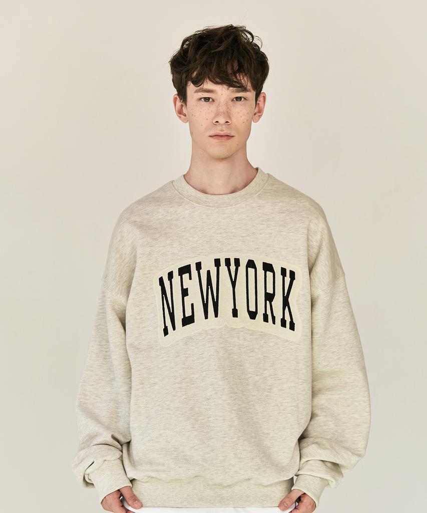 PAPERBOY Chain New York Sweatshirt - Oatmeal