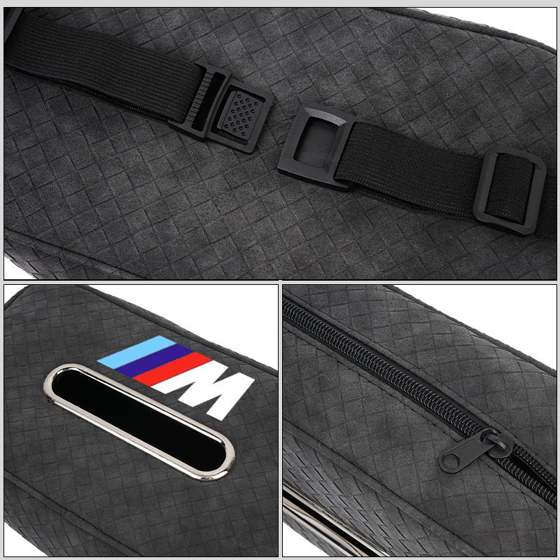 For BMW Car Tissue Box Seat Back Hanging Bag Auto Paper Towel Storage Bag X1 X2 X3 X4 X5 X6 X7 G20 G30 6GT E46 E90 E60 F10 E39 UD4