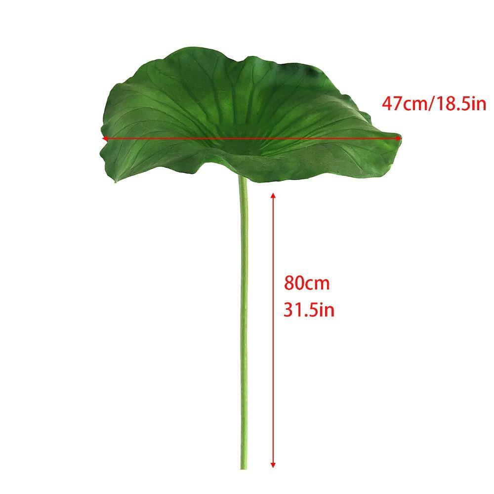 New Landscape Artificial Flower DIY Decoration Long Stem Artificial Lotus Artificial Flower Pole Lotus PU Green Plant