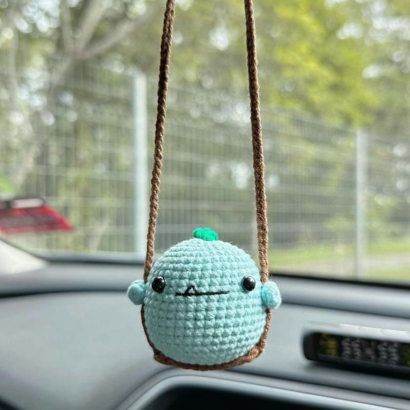 Cute Handmade Knitted Animal Pendants 1PC Frog Penguin Duck Chick Rabbit Charm Portable Backpack Keychain Decor for Kids