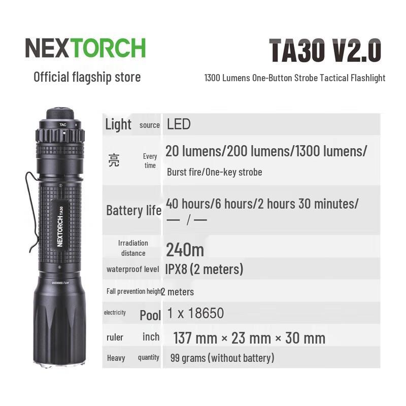 Тактический фонарь NEXTORCH TA30