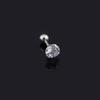 2Pcs Medical Titanium Steel Zircon Ear Studs Korean Girls Men's Diamond Earrings Fashion Ear Bone Studs