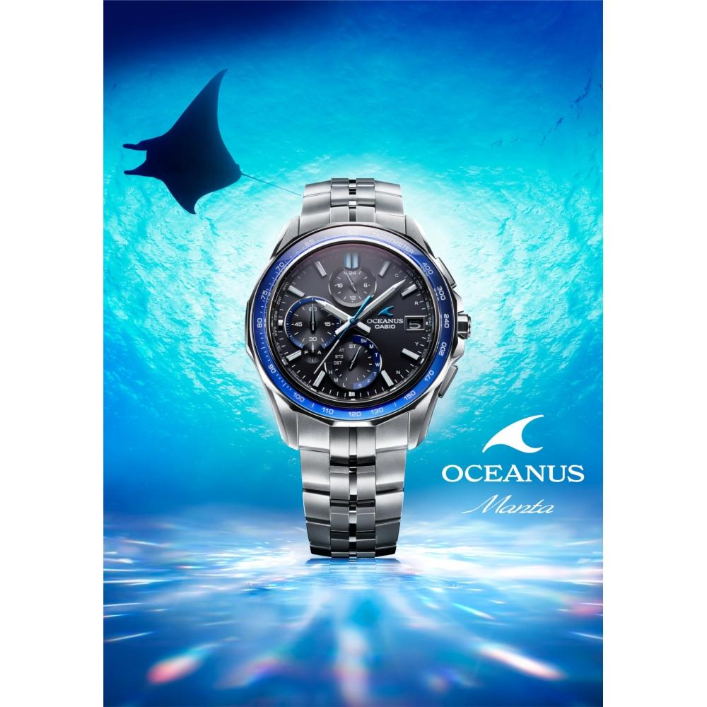 [Casio] Oceanus Manta Bluetooth радио с солнечным сапфировым стеклом безель OCW-S7000B-2AJF Мужской черный
