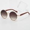 Fashion New Retro Round Frame Metal Punk Sunglasses Fashion Versatile Men's Personalized Sunglasses