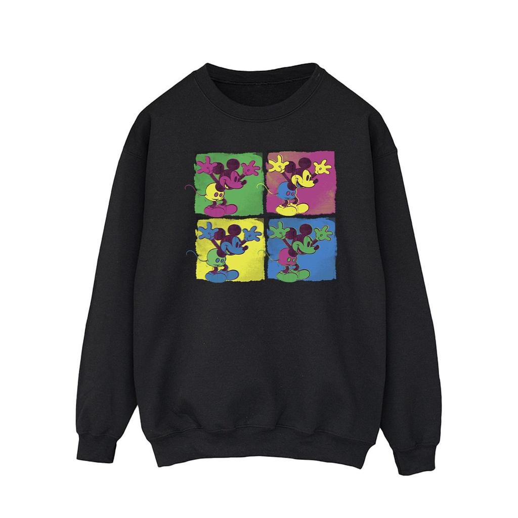 Disney Mens Mickey Mouse Pop Art Sweatshirt