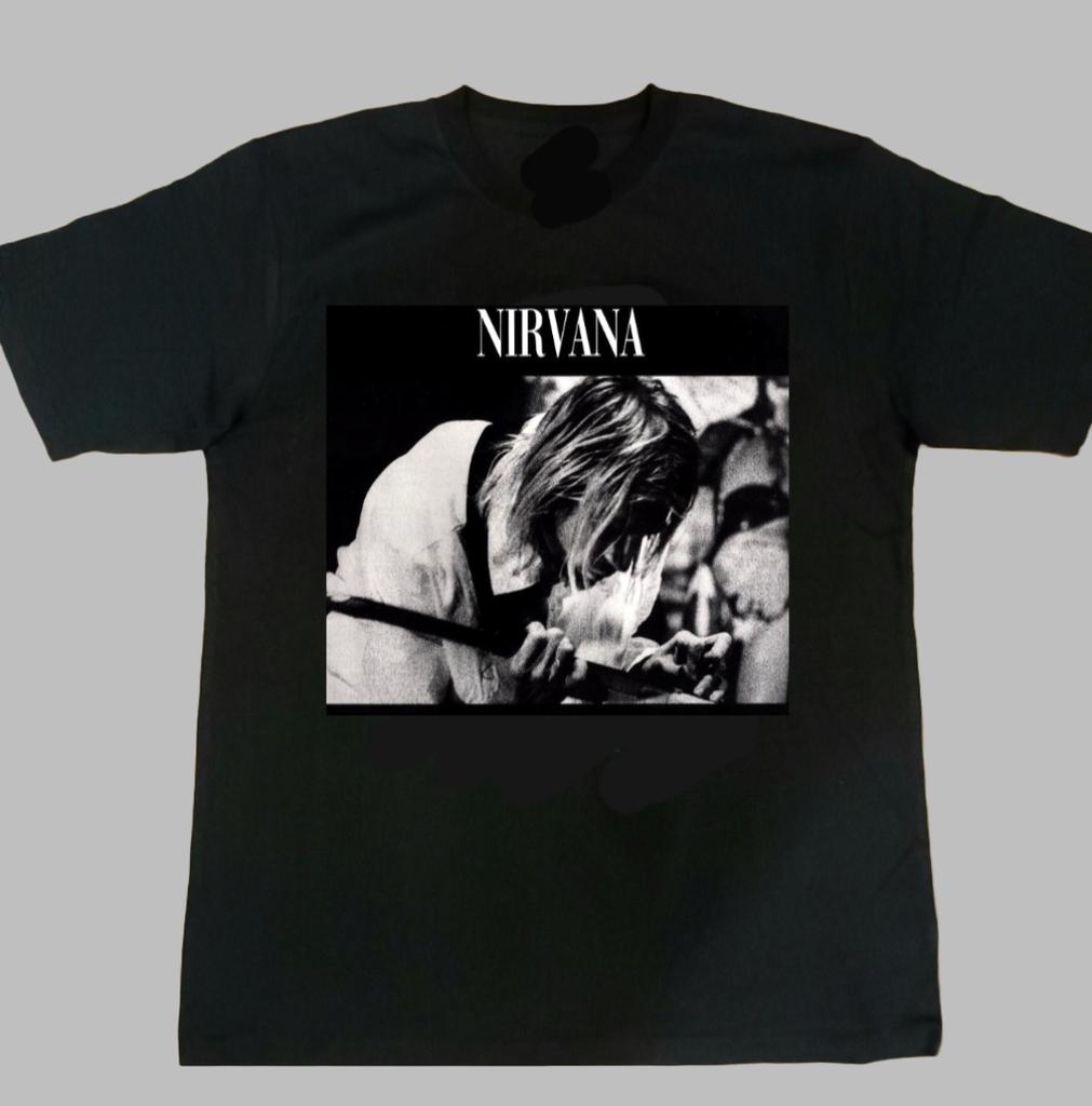 Nirvana Band Classic Rock Music Art Style Summer Casual TShirt Unisexs and Womens Luxury Brand Top  New Art Logo