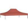 Toit de fête - VIDAXL - 4x3 m - Terracotta - Résistant - Polyester 270 g/m²