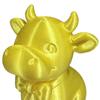 3D-печатная фигурка коровы Yousheng с галстуком-бабочкой, милая статуэтка теленка, минималистичная модель животного, улыбающаяся корова, украшение для дома, офиса, подарок
