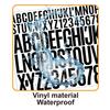 1+2 Дюймовая Наклейка с Буквами Самоклеящийся Винил Водонепроницаемая Подходит для Бутылки для Воды Ручной Скрапбук Постер Наклейка с Буквами