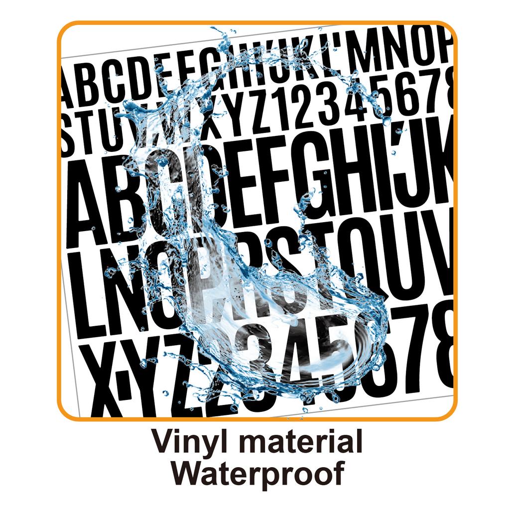 1+2 Дюймовая Наклейка с Буквами Самоклеящийся Винил Водонепроницаемая Подходит для Бутылки для Воды Ручной Скрапбук Постер Наклейка с Буквами
