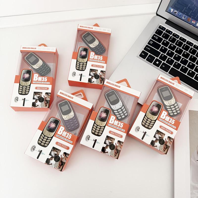 Мини мобильный телефон BM35 ультрамаленький карманный Bluetooth набор номера две SIM-карты двойной режим ожидания недорогой аппарат кнопочный моноблок