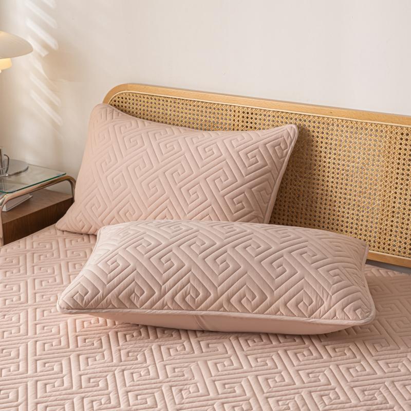 1 Piece Waterproof Jacquard Fabric Pillowcase Moisture And Sweat Proof Pillow Cover 48x74cm For Bedroom Home Hotel Detor