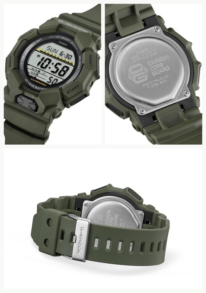 Casio G-Shock Watch (Official Japanese Product) GD-010-3JF Men's Khaki with Long-Life Battery and Biomass Plastic