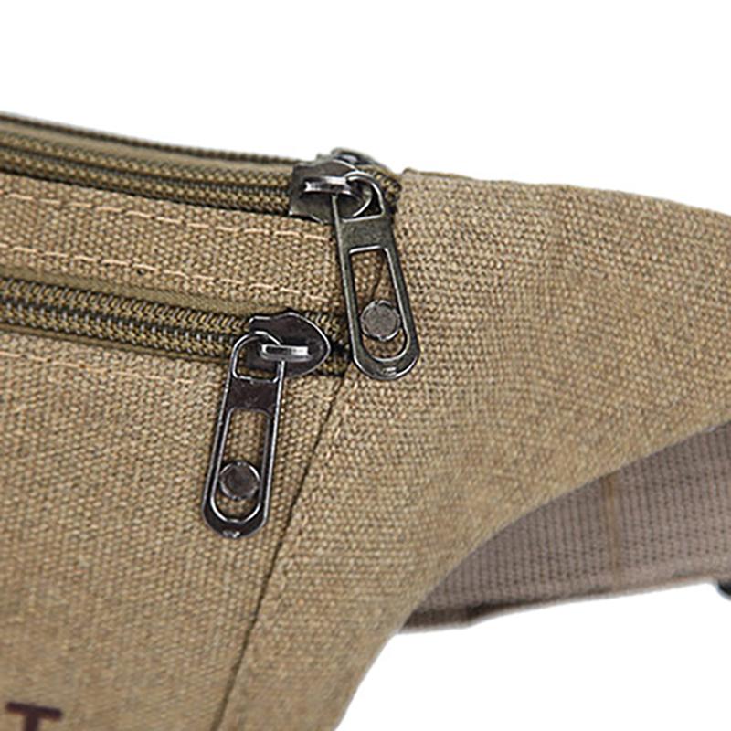 Canvas Fit Waistpack Мобильный поясной рюкзак мужской спортивный на открытом воздухе для отдыха на бега Защита от кражи Ультратонкий Невидимый