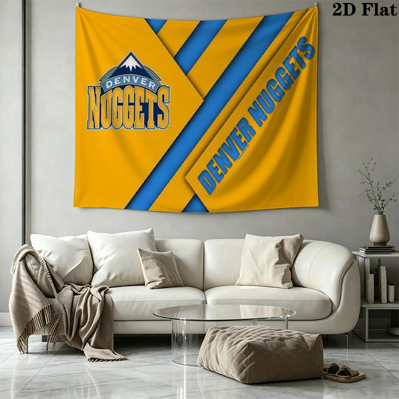Denver Nuggets Wall Tapestry Aesthetic Wall Hanging Printed Fabric Blanket Decorative Tapestries for Bedroom Living Room Home Decor