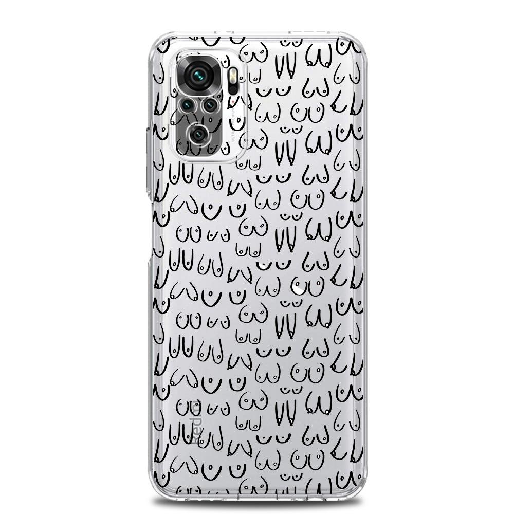 Мягкий прозрачный чехол для телефона с принтом «Сиськи» для Xiaomi Redmi Note 12 10C 10 11 9 8 Pro Plus 9S 7 8T 9T 9A 8A 9C K50 K40 игровой чехол