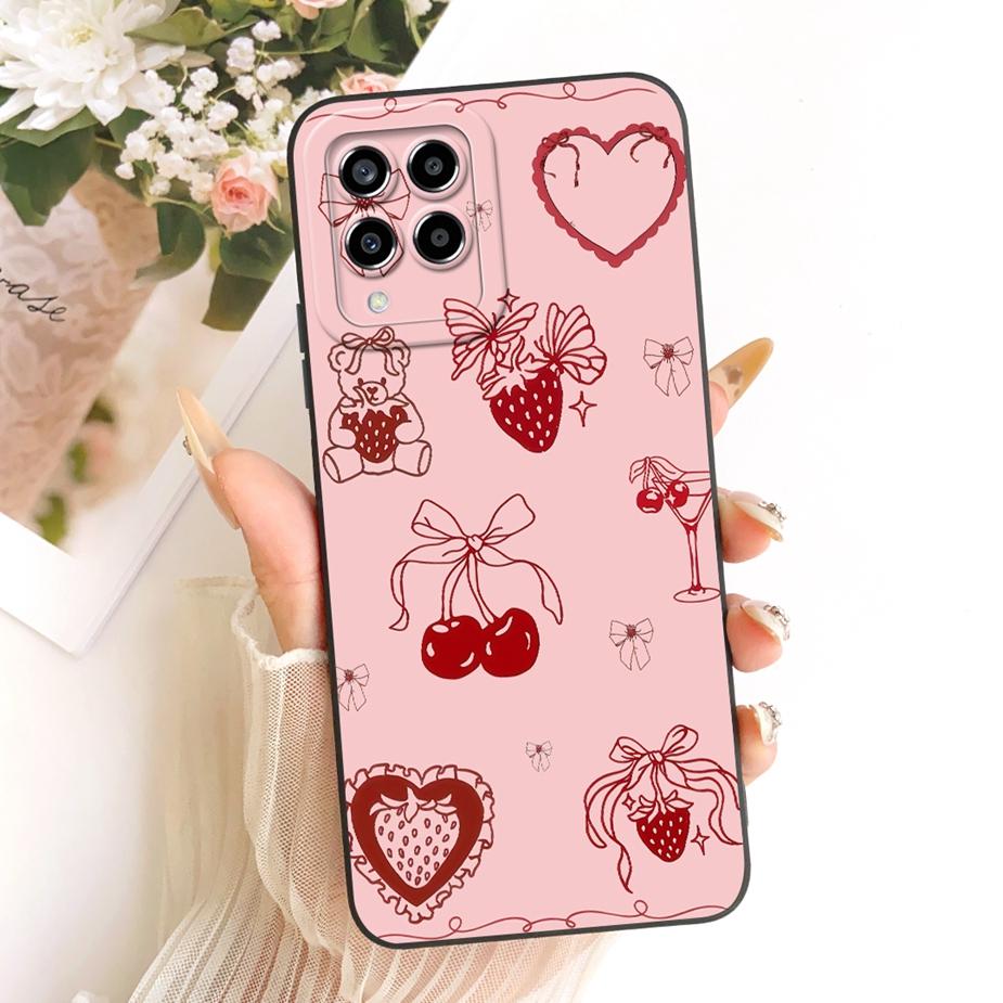 Чехол для Samsung Galaxy M33 M53 5G Милый Мультяшный Кот Ударопрочный Мягкий Силиконовый Чехол Для Samsung M33 M 53 Galaxy M53 5G Обложка