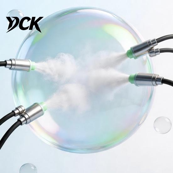 Interactive Parent Child Play Toys Automatic Smoke Bubble Machine, Handheld Air Cannon Blower, Rechargeable Outdoor Party for Toddlers Toy Kids Games