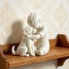 Cute Boy And Dog Statues Creative Desktop Ornaments Canine Statues Crafts  Home Decoration