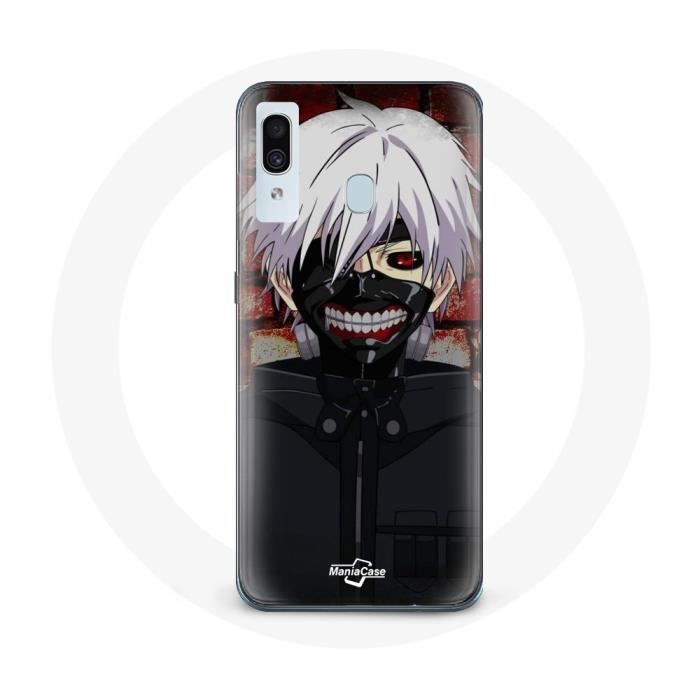 Coque - Maniacase - Samsung Galaxy A30 - Tokyo Ghoul - Masque Japonais - Souple
