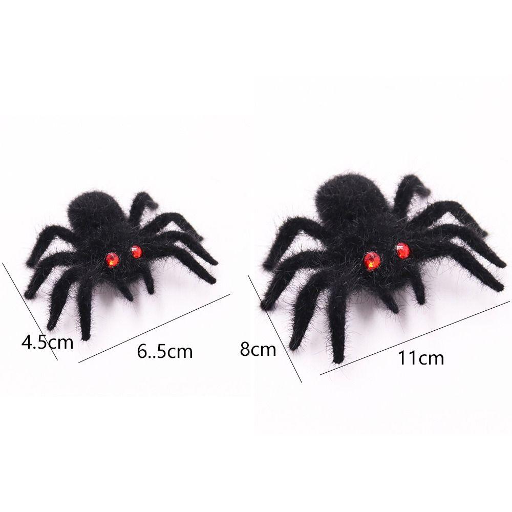 Реалистичный черный паук, стайка, 3D, искусственный паук, плюшевый паук на Хэллоуин, реквизит для вечеринки