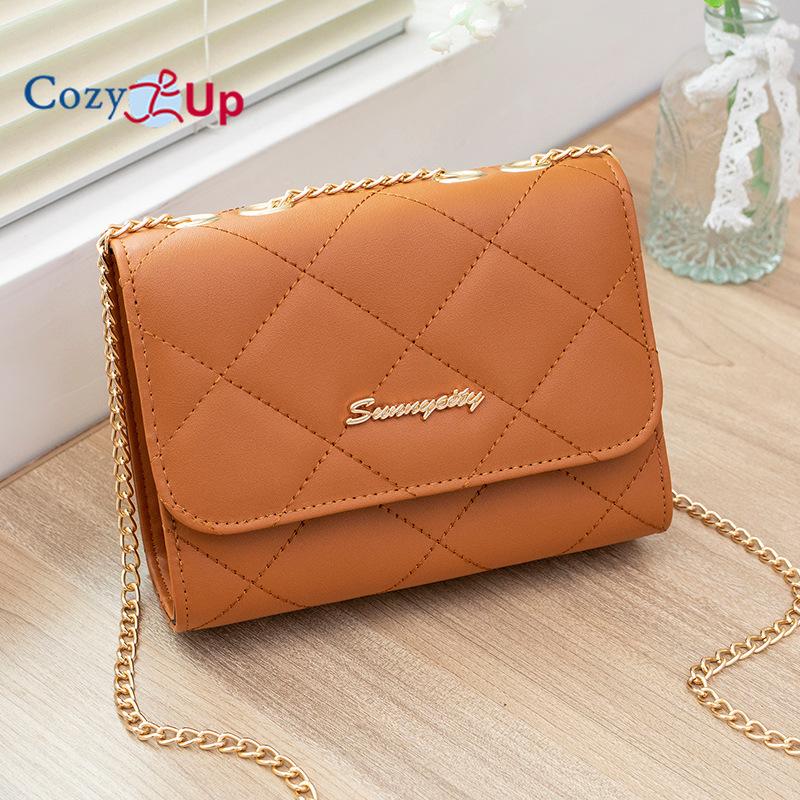 Женская сумка через плечо Cozy Up, сумка с ромбовидной сеткой, сумка для органов, сумка через плечо