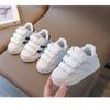 Children's Shoes Spring and Autumn Little White Shoes for Girls Non-slip Middle Children's Baby Shoes Shell Head Sports Boys' Skates