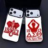 Чехол для телефона D-Delta Sigma Theta для iPhone 17, 16, 15, 14, 13, 12 Pro Max Черный Конфетный Матовый Ударопрочный Чехол