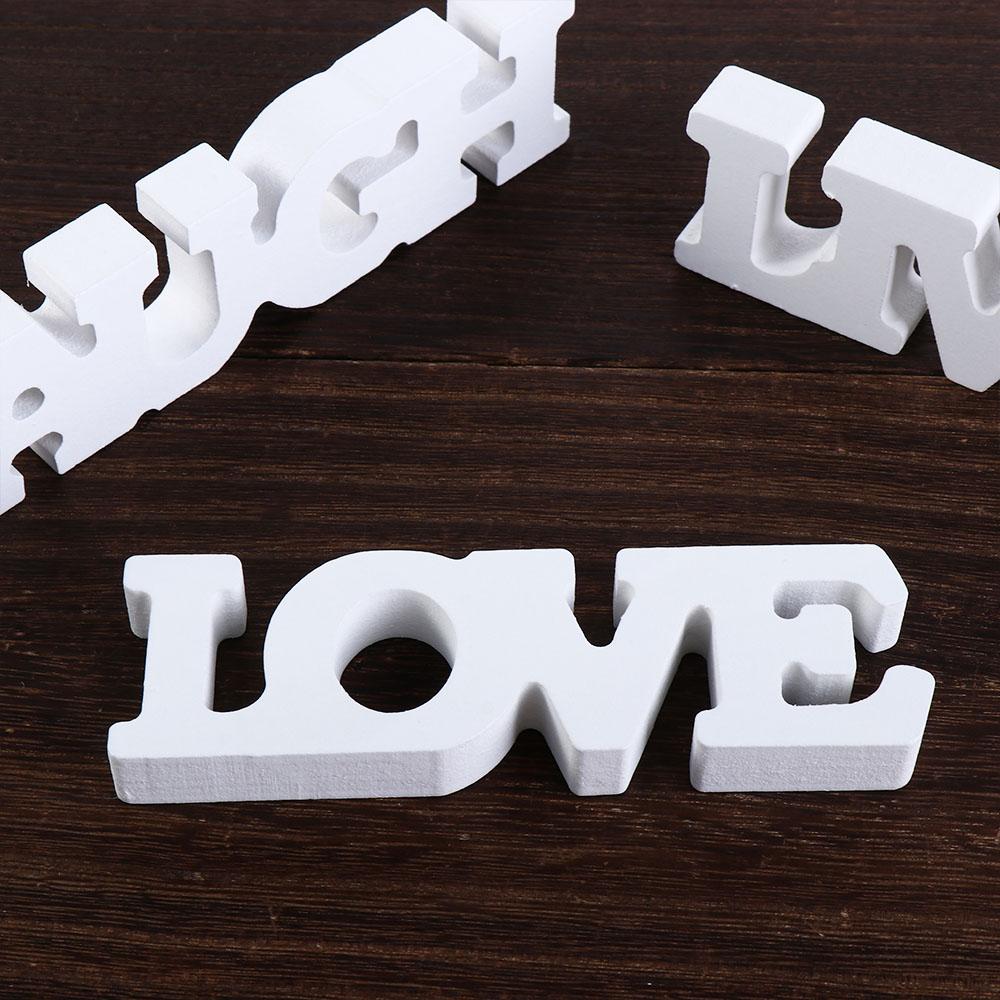Wooden English Alphabet Decoration Crafts Desktop Ornaments Letters Ornaments Wedding Supplies