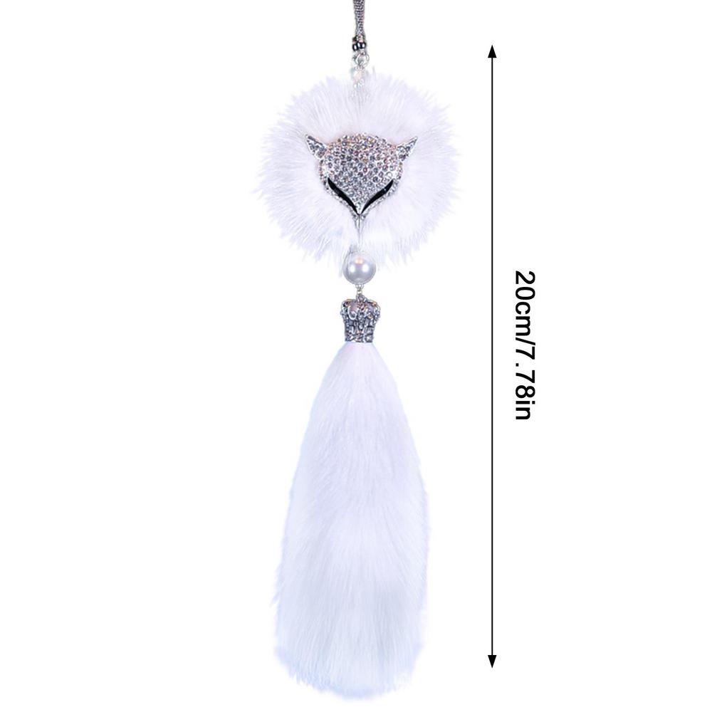 Автомобильный орнамент Лисий шар Кристалл зеркало заднего вида подвеска для автомобиля счастливый кристалл оконные подвески автомобильные аксессуары