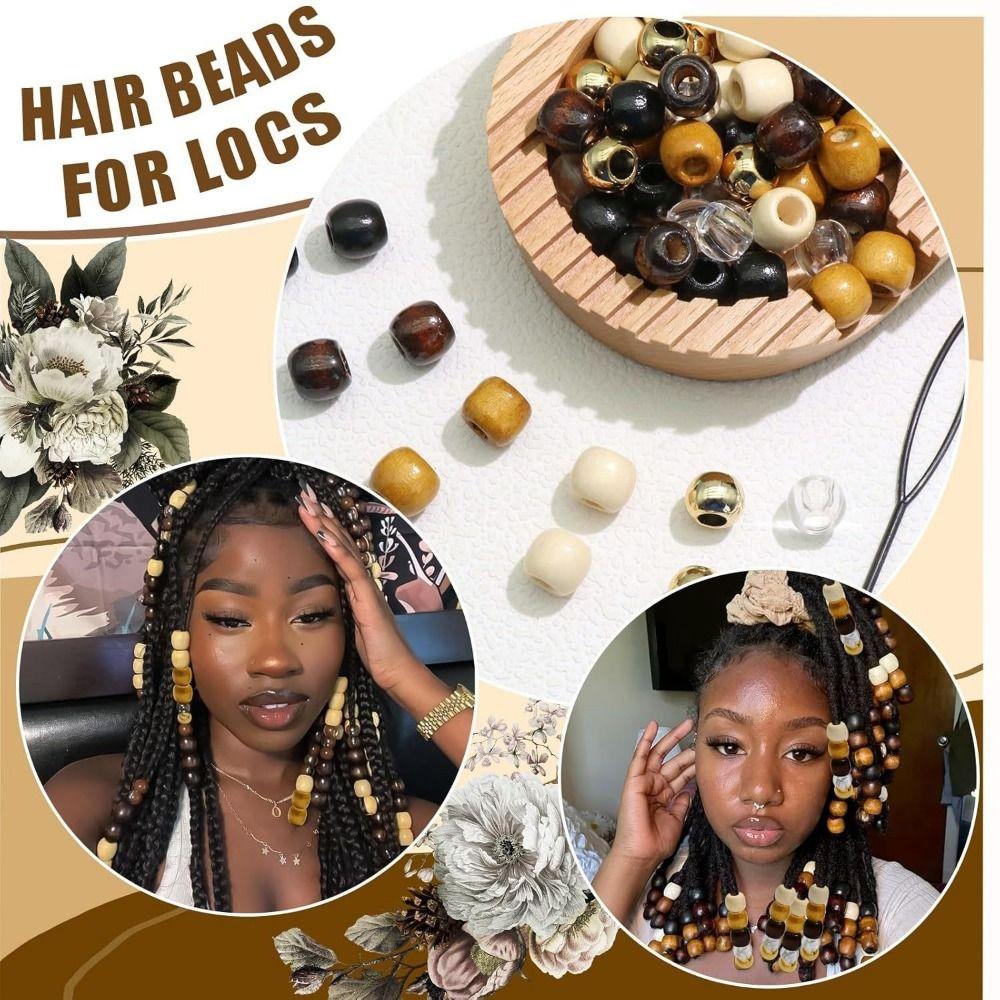 120Pcs Multi Style Braiding Beads DIY Crafts Dreadlocks Hair Rings  Hair Accessories